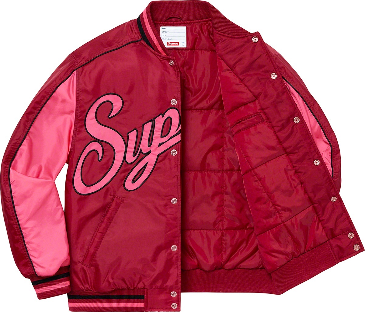 Contrast Script Varsity Jacket view 11